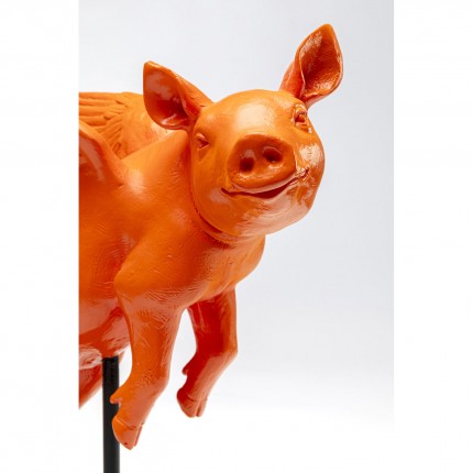 Déco cochon volant orange Kare Design