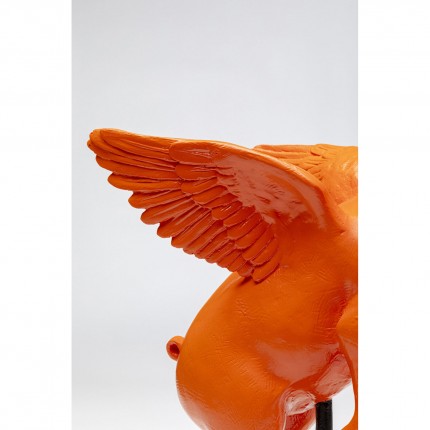 Déco cochon volant orange Kare Design