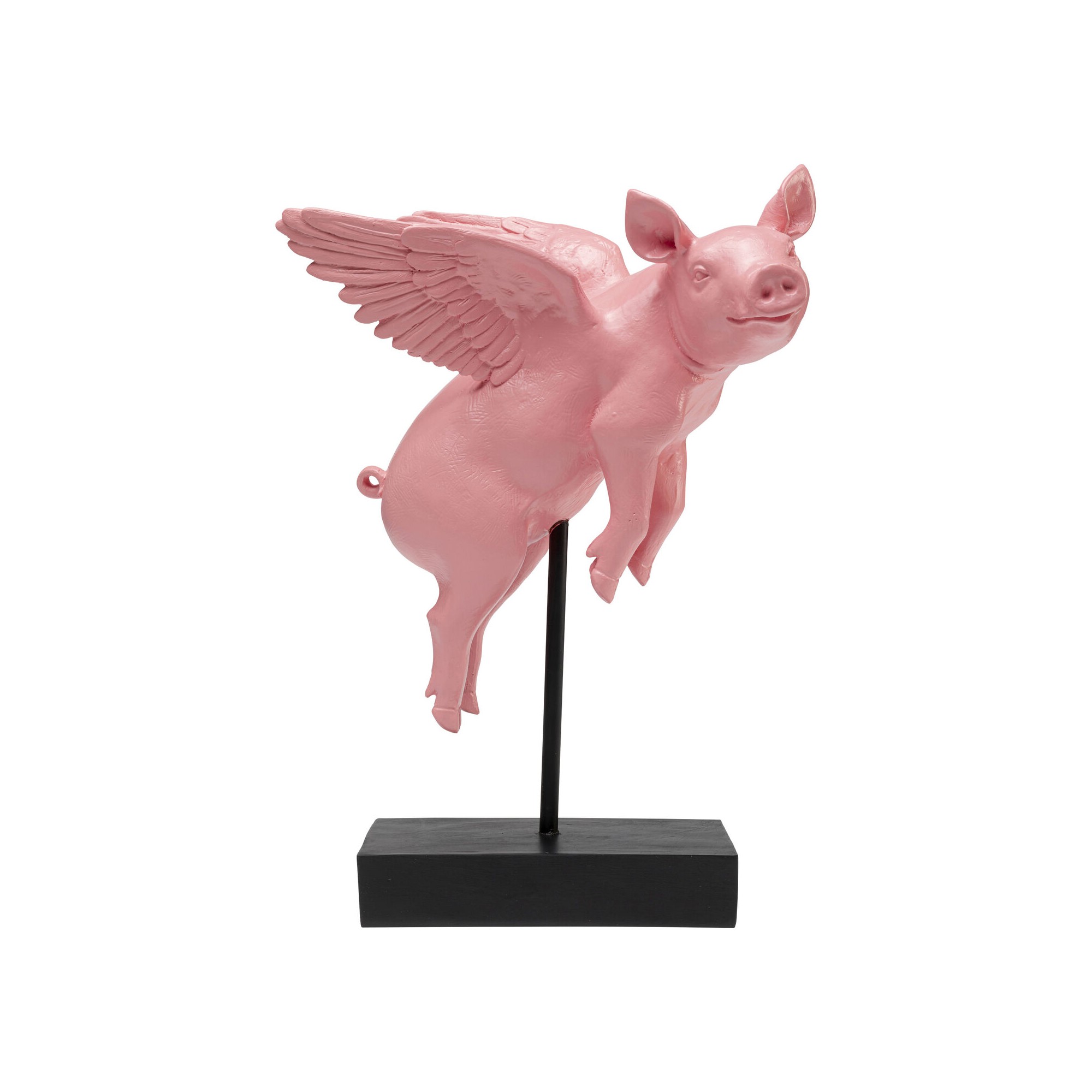 Figurine décorative Flying Pig Rose 29cm