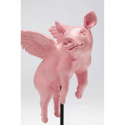 Déco cochon volant rose Kare Design