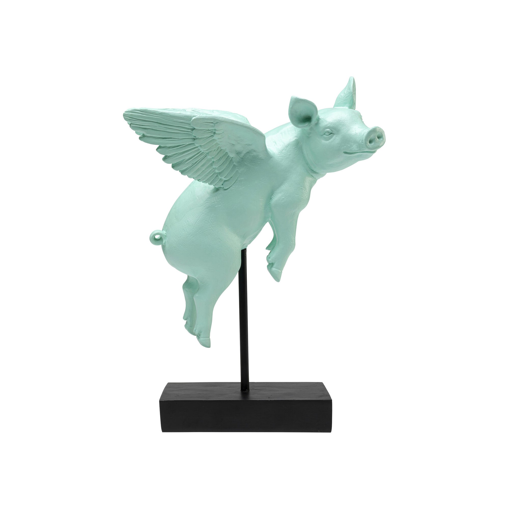 Figurine décorative Flying Pig Turquoise 29cm