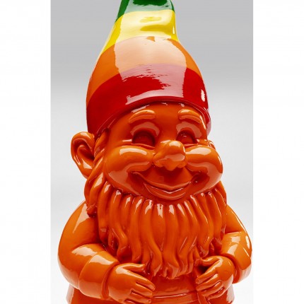 Deco gnome orange rainbow 46cm Kare Design