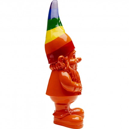 Deco gnome orange rainbow 46cm Kare Design