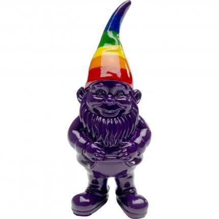 Deco gnome purple rainbow 11cm Kare Design