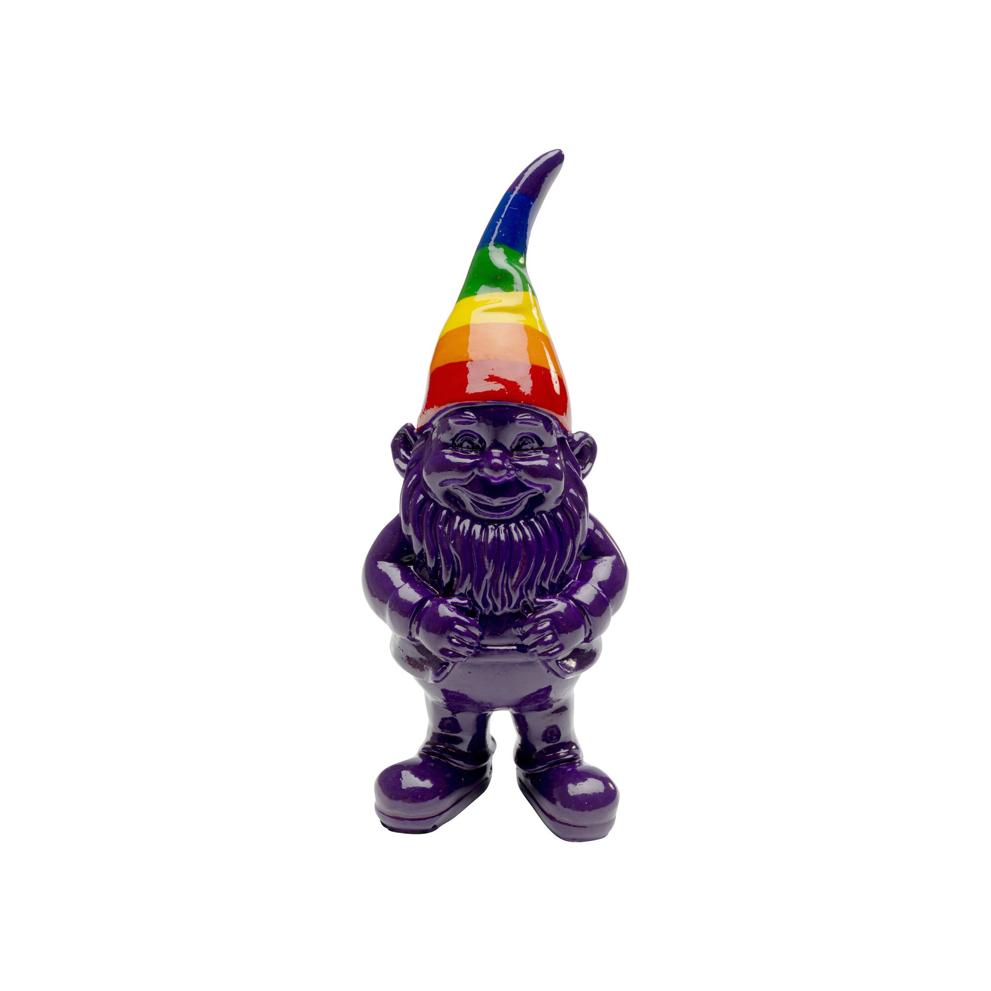 Figurine décorative Gnome Standing Rainbow violet