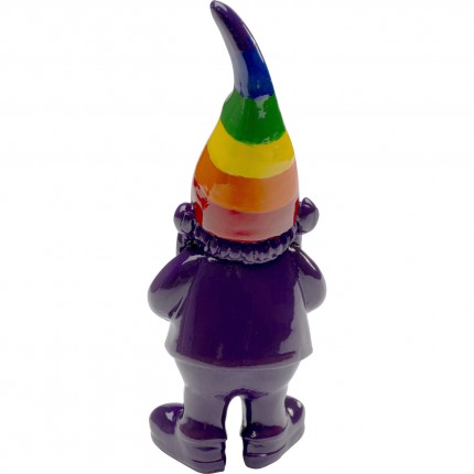 Deco gnome purple rainbow 11cm Kare Design