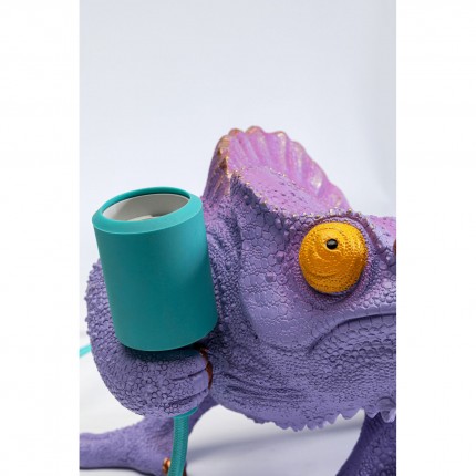 Lampe caméléon violet Kare Design