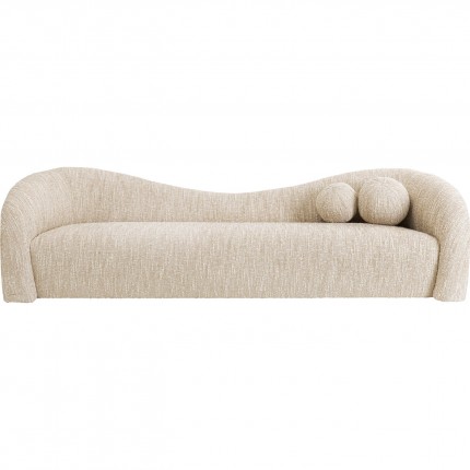 Sofa Livia Melange 3-Seater cream Kare Design