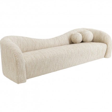 Sofa Livia Melange 3-Seater cream Kare Design