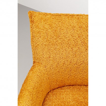 Chaise avec accoudoirs Selma orange Kare Design