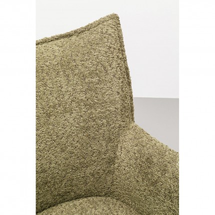 Chair with armrests Selma green Kare Design