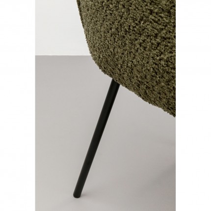 Chair with armrests Selma green Kare Design