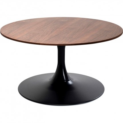 Table basse Schickeria 80cm noyer et noire Kare Design