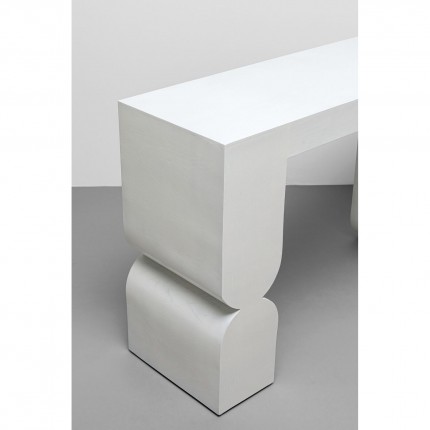 Console Curve 120x38cm blanche Kare Design