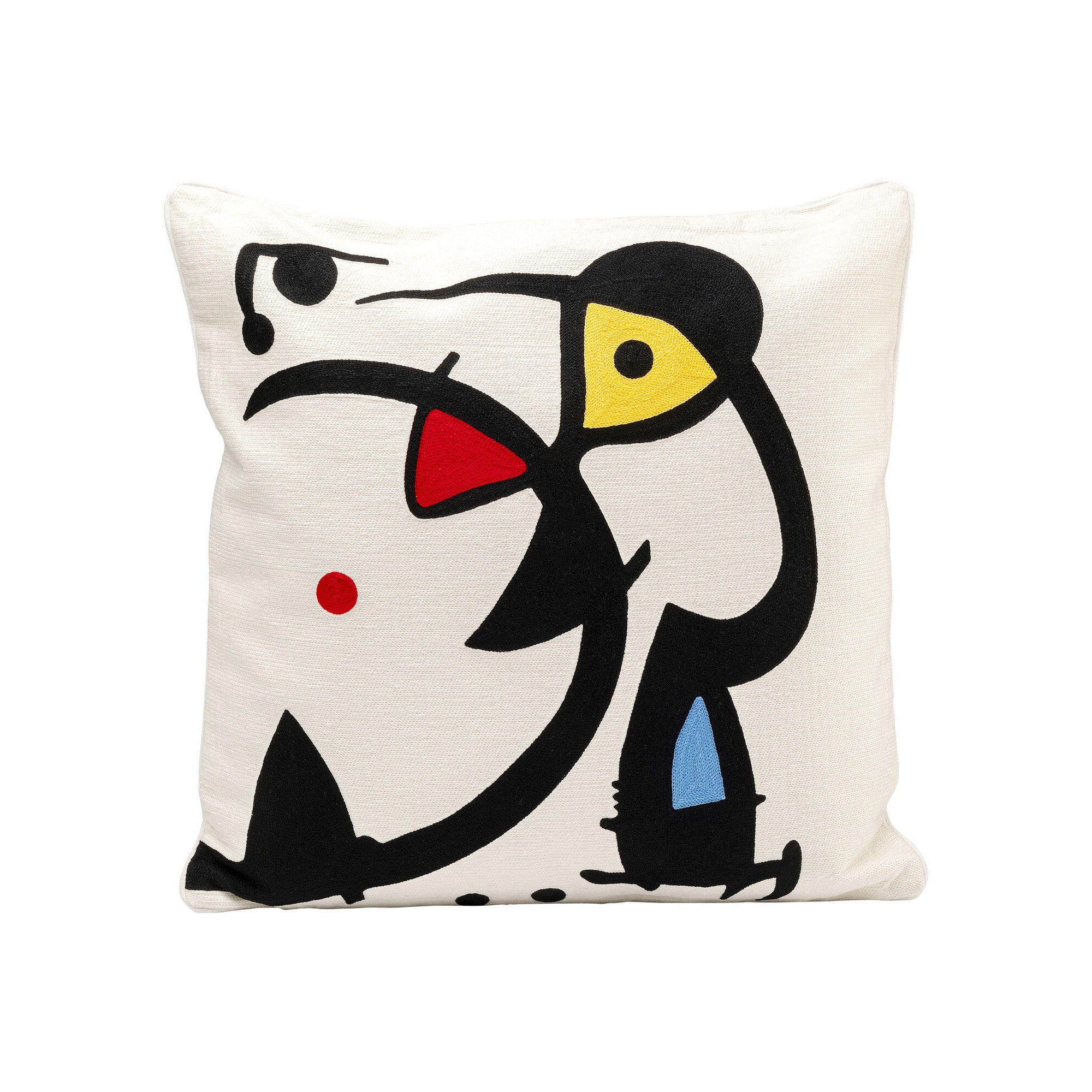 Coussin Art Line blanc 50x50cm