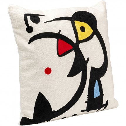 Coussin Art Line blanc Kare Design