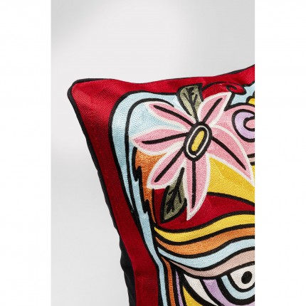 Cushion Art Line face Kare Design