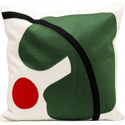 Coussin Art Line vert Kare Design