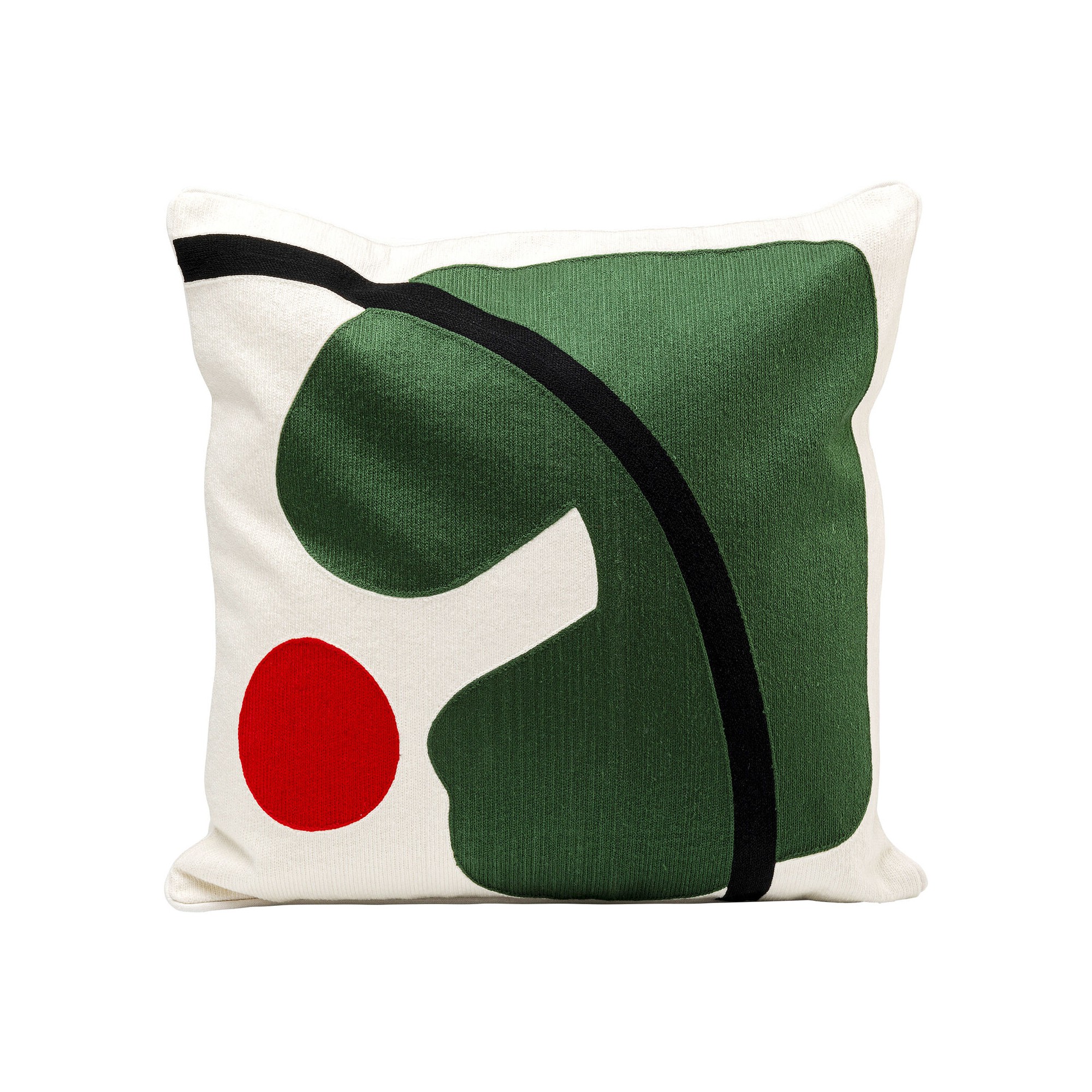 Coussin Art Line vert 50x50cm