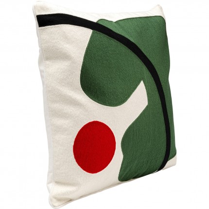 Coussin Art Line vert Kare Design