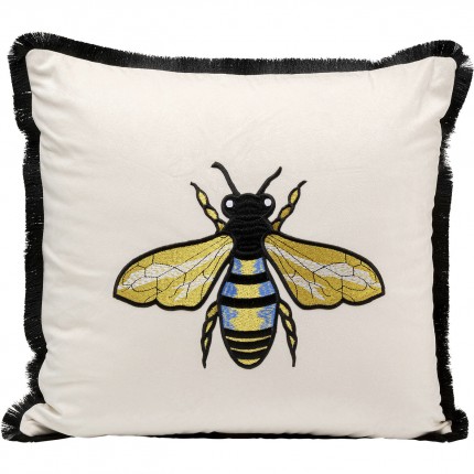 Coussin blanc abeille Kare Design