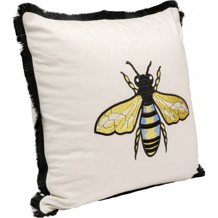 Cushion white bee Kare Design