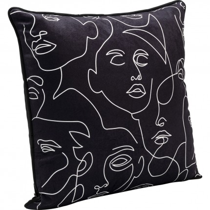 Cushion faces black Kare Design