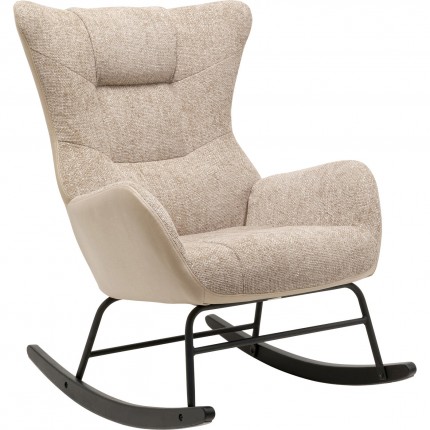 Fauteuil à bascule Romeo beige Kare Design