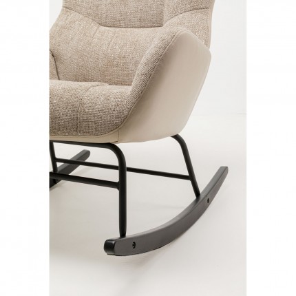 Fauteuil à bascule Romeo beige Kare Design