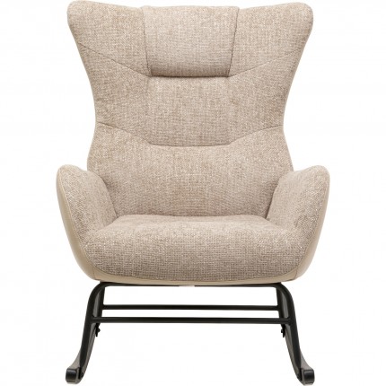 Fauteuil à bascule Romeo beige Kare Design