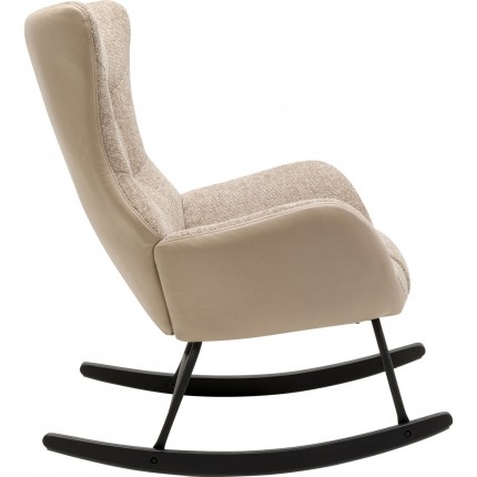 Fauteuil à bascule Romeo beige Kare Design