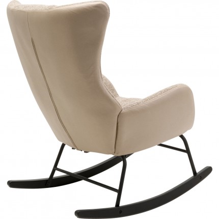 Fauteuil à bascule Romeo beige Kare Design