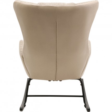 Fauteuil à bascule Romeo beige Kare Design