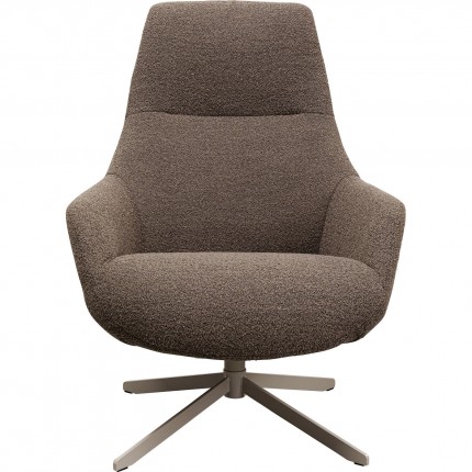 Fauteuil pivotant Mimi marron Kare Design