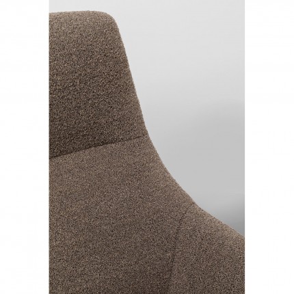 Fauteuil pivotant Mimi marron Kare Design