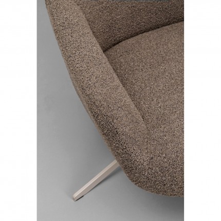 Swivel Armchair Mimi brown Kare Design