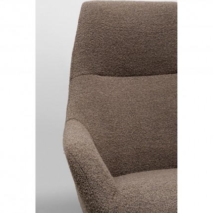 Fauteuil pivotant Mimi marron Kare Design