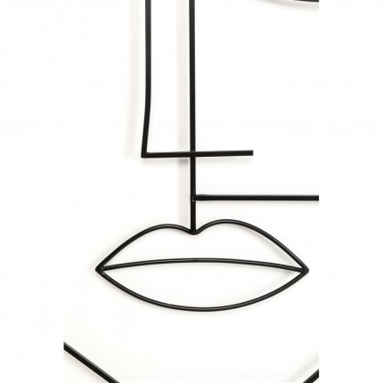 Wall Coat Rack Art Face man 90x61cm Kare Design