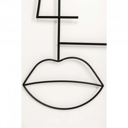 Wall Coat Rack Art Face man 200x91cm Kare Design