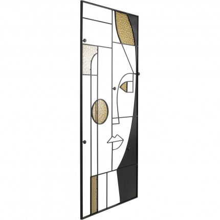 Portemanteau mural Art Face femme 200x91cm Kare Design