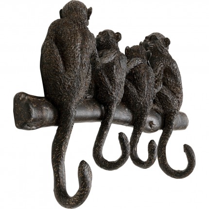 Wall Coat Rack monkey family Kare Design