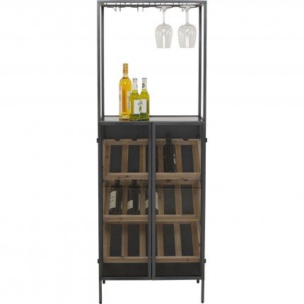 Bottle Rack Porto 170x60cm black Kare Design