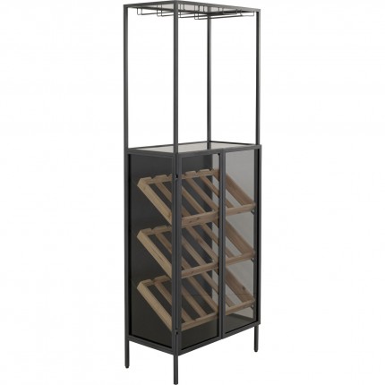 Bottle Rack Porto 170x60cm black Kare Design