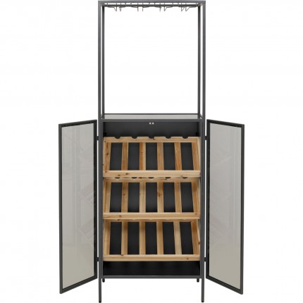 Bottle Rack Porto 170x60cm black Kare Design