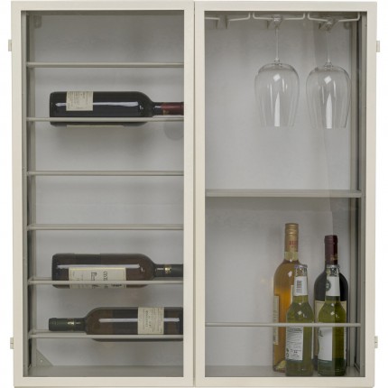 Wall Wine Shelf Porto 80x75cm beige Kare Design