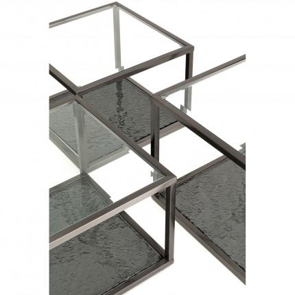 Tables basses Orion graphite set de 4 Kare Design