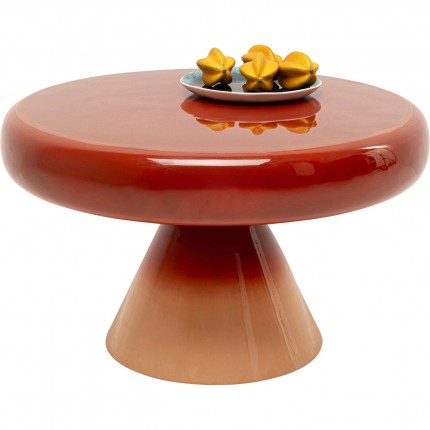 Table basse Rici 60cm rouge Kare Design