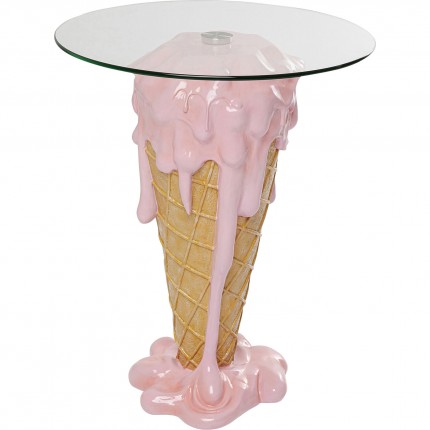 Table de bar glace 60cm rose Kare Design