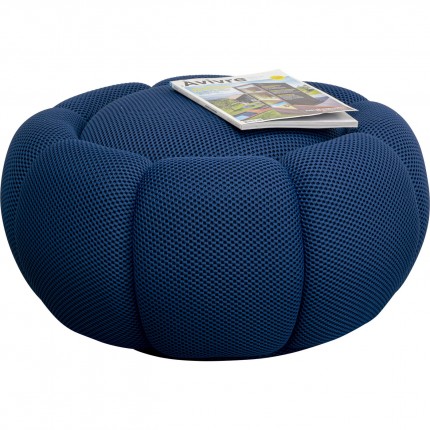 Pouf Peppo Bloom bleu Kare Design