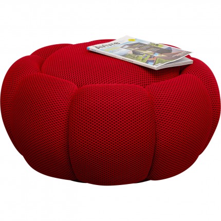 Pouf Peppo Bloom rouge Kare Design